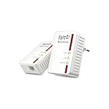 AVM Fritz Powerline 510E Set (500 Mbit/s, Fast-Ethernet-LAN, internationale Version), 20002661, Weiß / Rot