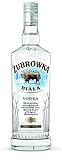 ŻUBRÓWKA BIAŁA Polnischer Wodka mit 37,5% Alkohol und Die Kraft des Bison, 700 ml