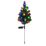 Solar Lichterketten außen Weihnachtsdeko aussen Weihnachtsbaum,75cm Solar Baum Weihnachtsbeleuchtung, Wasserdicht Weihnachtsdeko,Weihnachten Beleuchtung Leuchtbaum für Garten, Terrasse Dekoration