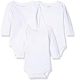 Schnizler Unisex Baby Body 1/1-arm 3er Pack Uni 809300, 1 - Weiß, 74-80