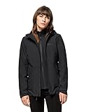 Jack Wolfskin Damen Moonrise 3in1 Jkt W Jacket, Schwarz, M EU