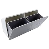 Wattestäbchen Spender Kunststoff Make up Pad Behälter Make up Organizer Kosmetik Wandmontierte Flip Top Aufbewahrungsbox Multifunktional Aufbewahrung mit Deckel für Wattebälle, Tupfer, Q-Tips