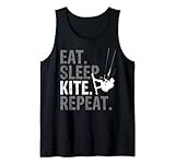 Eat Sleep Kite Repeat - Kitesurf Tank Top