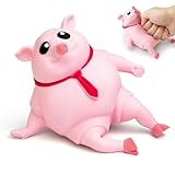 GAROMIA Stress Schwein Anti Stress Schwein Dekompressions Schwein Kreatives Piggy Rosa Schweinchen Spielzeug ADHS Anti Stress Sielzeug für Erwachsene Kinder