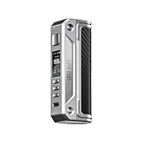 Lost Vape Thelema Solo Box Mod Akkuträger e Zigarette, mit maximal 100 Watt Leistung, Farbe silver/carbon fiber, ohne Nikotin