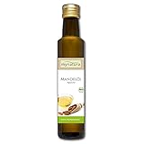 Mynatura Bio Mandelöl 250ml I Nativ I Kaltgepresst I Rohkostqualität I Vitaminreich I Hautpflege I Vegan I Naturkosmetik I DE-ÖKO-044 I 250ml (1 x 250ml)