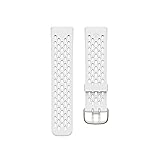 Fitbit Unisex-Adult Charge 5,Sport Band,Frost White,Small Activity Tracker