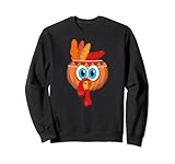 Thanksgiving Kürbis Truthahnfeder Kopfschmuck Warbonnet Sweatshirt