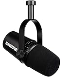 Shure MV7 USB Podcast-Mikrofon für Podcasting, Aufnahmen, Livestreaming und Gaming, integrierter Kopfhörerausgang, dynamisches USB/XLR-Mikrofon mit Vollmetallgehäuse, TeamSpeak Zertifiziert, Schwarz