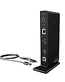 ICY BOX USB-C Docking Station (11-in-1) für 2 Monitore (2x HDMI), 4K 60Hz, 6-fach USB 3.0 HUB, Gigabit Ethernet, Audio, Schwarz, IB-DK2251AC