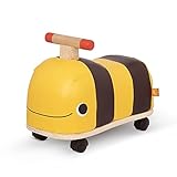 B. toys Rutschauto aus Holz – Rutscher Biene auf Rollen für Kinder und Babys, Kinderfahrzeug, Rutschfahrzeug, Babyrutscher, Spielzeug ab 18 Monaten