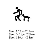 MDGCYDR Autoaufkleber 20Cm(7.87 inches) Cartoon Hund Warnzeichen Aufkleber Auto Wasserdicht Vinyl Lustige Verrückte Katze Auto Aufkleber Zubehör（D1N11146N）