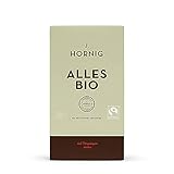 J. Hornig Kaffee gemahlen Bio & Fair Trade, Alles Bio, 500g, langsam und schonend geröstet, perfekt für Filterkaffee, Frenchpress und Mokkakanne