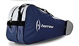 Harrow 3 Racquet Bag (Navy/White) by Harrow