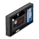 Hama VHS-C/VHS-Kassettenadapter '00044704' (VHS-C/VHS-Videokonverter, motorisierte Adapterkassette, 6 mm) Schwarz