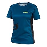 O'NEAL | Mountainbike-Trikot | MTB Mountainbike DH Downhill FR Freeride | Atmungsaktives Material, Weiblicher Schnitt | Soul Women's Jersey | Damen | Petrol | Größe XL