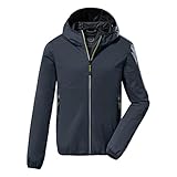 Killtec Jungen Kos 167 Bys Sftshll Jckt Lightweight Jacke mit Kapuze packbar, Petrol, 164 EU