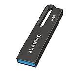 JUANWE USB Stick USB 3.0 64 GB Metall wasserdichte Schlüsselanhänger USB-Stick 64GB 3.0 USB Speicherstick DatenSpeicherung USB 3.0 USB-Flash-Laufwerk Memory Stick (Schwarz)