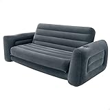 Intex Schlafcouch 66552, Hellgrau, Größe 203 x 231 x 66 cm