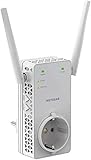 Netgear WLAN Repeater EX6130 WLAN Verstärker, integrierte Steckdose, AC1200 Dual Band WiFi, Abdeckung 2 bis 3 Räume & 20 Geräte, Geschwindigkeit bis zu 1200 MBit/s