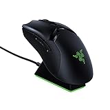 Razer Viper Ultimate mit Ladestation - Kabellose Gaming Maus mit nur 74g Gewicht für PC / Mac (Ultraleicht, beidhändig, Speedflex-Kabel, optischer Fokus+ Sensor, Chroma RGB Beleuchtung) Schwarz