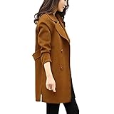 Fulidngzg Damen Blazer Kariert Herbst Oberbekleidung Damenjacke Windbreaker Blazer Übergangsmantel Winterparka Jacke Blazermantel Windjacke Business Cardigan Frauenmantel Wollmantel Trenchcoat