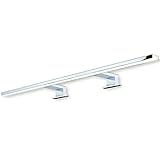 SO-TECH® LED Spiegelleuchte Anbauleuchte Leuchte AALTO Aluminium Stahl chrom poliert | Länge 800 mm | Badleuchte | neutralweiß 4000 K | IP44 geprüft | 13W | 230V