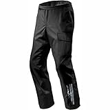 Wasserdichte Regen-Überhose zum Motorradfahren, mit Tragetasche, Black Rain Trousers, 2XL (38')