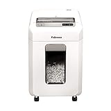 Fellowes Aktenvernichter 12Ms, 12 Blatt Minicut (P4), Papierschredder für Büro, Homeoffice, Schredder mit SafeSense, 23L Papierkorb, über 1000 Partikel pro A4 Blatt, automatische Rücklauffunktion