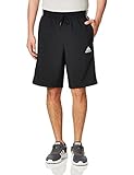 adidas Mens AEROREADY Essentials Chelsea 3-Streifen Shorts, Black/White, S