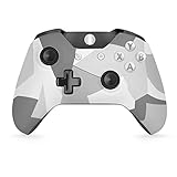 Qlmgoxcs Xbox One Controller, Wireless Controller kompatibel mit Xbox One/Xbox One X&S/Window PC/Xbox Elite, 3.5mmKopfhörerbuchse-Marmor weiß