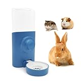 Automatischer Wasserspender Kaninchen [Blau, 600ml] Hängend Haustier Trinkflasche Hasen Meerschweinchen Hamster Chinchilla Frettchen Käfig Wasserflasche