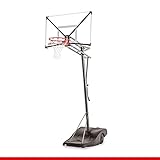 HAMMER Goaliath GoTek 54, Portable Basketballanlage, 2,3 m auf 3,05 m Verstellbarer Basketballständer, NBA-Standard-Höhe, extra großes Zielbrett mit 137 x 84 cm, flexbiles Pro-Style Korbing