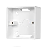 Aufputz-Rahmen Für Anschlussdose 86 Typ Faceplate Single Socket 86 x 86 x 34mm Weiß Aufputzdose