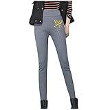 Gefütterte Leggings Mädchen Flauschig Teddy Fleece Hose Gefüttert Freizeithose Fleece Hosen Winter Stretch Trainingshose mit Taschen Thermal Pants Sweatpant Warme Leggings Thermo Freizeithose