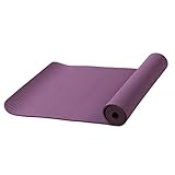 WINOMO Yogamatte, 6 mm, rutschfest, dick, für Pilates, Training (dunkelviolett)