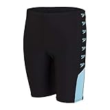 Speedo Boom Logo Splice Jungs Schwimmhose, Schwarz/Light Adriatic, 11-12 Jahre