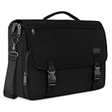 MATEIN Aktentasche Herren, Laptoptasche 15,6 Zoll, Wasserdicht Messenger Bag Laptop Tasche, Business Notebook Computer Umhänge Schultertasche für College Büro Arbeit Frauen Männer, Schwarz