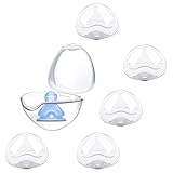 Schnullerbox 6Pcs Baby Schnuller Aufbewahrung Box Tragbare Schnullerbox Baby Schnuller Dose,BPA-Frei Schnuller Taschen für Baby(Transparent)