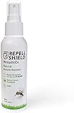 RepellShield Veganes Mückenspray als pflegender Mückenschutz für die Haut, Natürliches Insektenschutz Spray gegen schlaflose Nächte als optimaler Moskitoschutz,Auch als Anti Zeckenspray Menschen 100ml