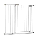 Hauck Türschutzgitter / Treppenschutzgitter für Kinder Open N Stop KD Safety Gate inkl. 21 cm Verlängerung / ohne Bohren / 96 - 101 cm breit / erweiterbar / Metall Gitter - weiß