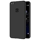 AICEK Huawei P10 Lite Hülle, Schwarz Silikon Schutzhülle für P10 Lite Case TPU Bumper Huawei P10 Lite Handyhülle