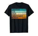 Herren Retro Husband Dad Hero Kitesurfing Legend T-Shirt