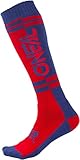 Oneal MX Twoface Motocross Socken (Blue/Red,One Size)