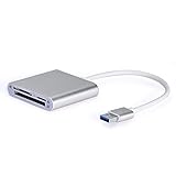 Ziyan USB 3.0 Kartenleser Alu Card Reader Kartenlesegerät A-i-O Micro SD SDHC CF MMC