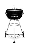 Weber Compact Kettle Holzkohlegrill, 47 cm, Schwarz (1221004)