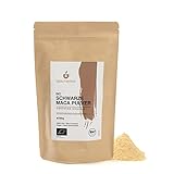 BIO Maca Pulver schwarz (250g), Bio schwarze Maca gemahlen, Macawurzel schwarz aus kontrolliert biologischem Anbau in Peru, Bio Macapulver schwarz, 100% rein, Schwarzes Maca Pulver Bio