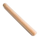 SveBake Buchenholz Nudelholz - Fondant Teigrolle Teigroller Rolling Pin Nudelrolle Teigroller Perfekt für Bäcker 40 cm