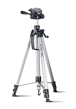 CULLMANN - 52128 - Alpha 2800 Stativ (Auszugshöhe 184,5 cm, Packmaß 70 cm, mit 3-Wege-Kopf, max. Tragkraft 2,5 kg, Gewicht 1334 g), silber