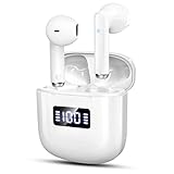 Bluetooth Kopfhörer In Ear, GCBIG Kopfhörer Kabellos Bluetooth 5.3, Kabellose Kopfhörer HiFi Stereo Sound, In Ear Ohrhörer mit 4 Mics, 25 std Spielzeit, IP7 Wasserdicht, USB-C, LED Digitalanzeige